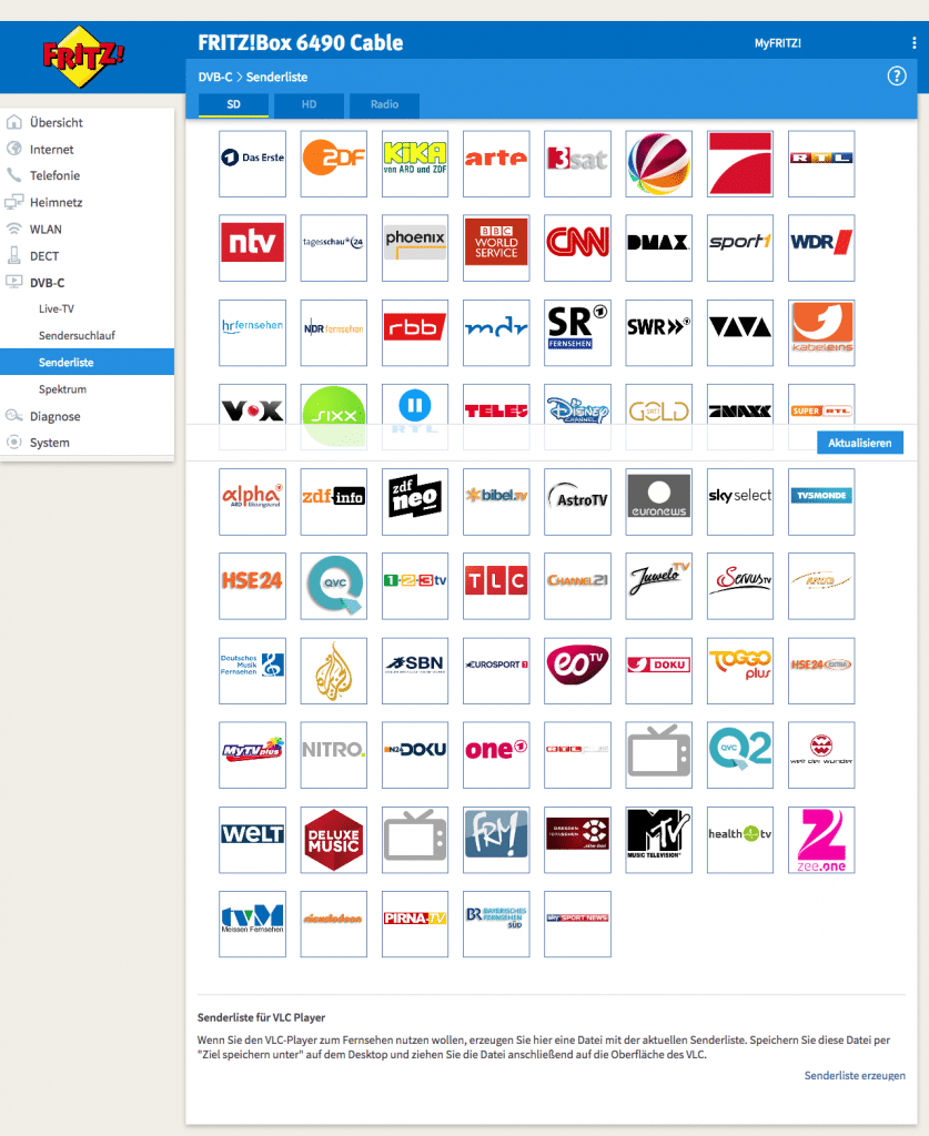 FRITZ!Box 6490 Cable - DVB-C freischalten | iFreaky.net